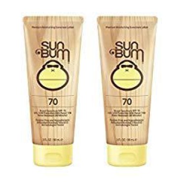 Sun Bum Moisturizing Sunscreen Lotion, 3-Ounce, SPF 70 (2 Pack)