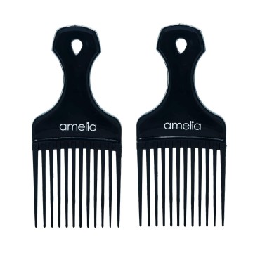 7in Plastic Pick Comb, pack of 2