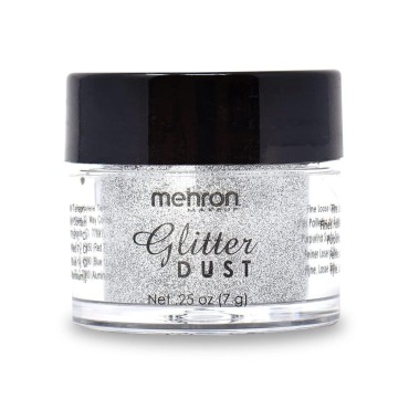 Mehron Makeup Paradise AQ Glitter Face and Body Paint, SILVER - .25 oz