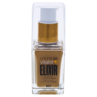 Covergirl Vitalist Elixir Foundation Spf 20 - # 657 Golden Tan By Covergirl for Women - 1 Oz Foundation, 1 Oz