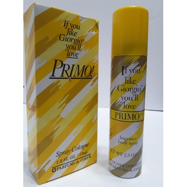 Primo By Parfums De Coeur For Women. Cologne Spray 1.8-Ounce and Fragrance Deodorant Body spray 2.5 Oz bundle