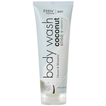 EDEN BodyWorks Coconut Shea Body Wash | 8 oz | Gently Cleanse, Heal & Moisturize Skin - Fresh Scent