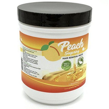 Sugaring Paste Hard - Peach Sugaring Organic Hair Removal Wax 45 Oz.
