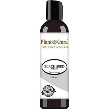 Black Cumin Seed Oil 4 fl. oz. Unrefined Cold Pressed 100% Pure Natural Nigella Sativa Kalonji Oil For Skin Care, Hair Growth, Scalp And Massage.