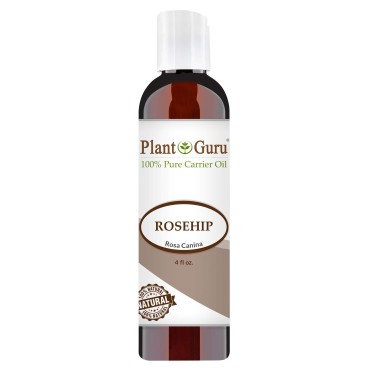 Rosehip Oil 4 oz. Refined and Deodorized 100% Pure Natural - Skin, Body And Face. Great for Hair Growth & More!