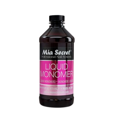 16 oz Mia Secret Liquid Monomer - Professional Acrylic Nail Liquid for Acrylic Powder - EMA monomer - Nail Monomer liquid - ema monomer acrylic nail liquid