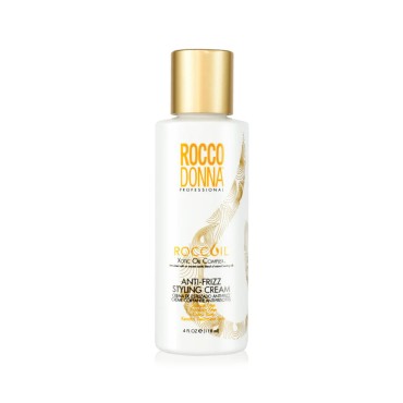 Rocco Donna Smoothing Anti-Frizz Styling Cream | Controls Hair Texture and Volume | Enhance body and shine | 4 oz