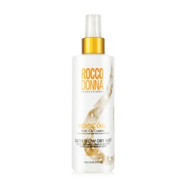 Rocco Donna Leave-In Conditioner for Hair Weightless Style | Satin Blow-Dry Mist Spray | Smoothing and Hydration | 8 oz