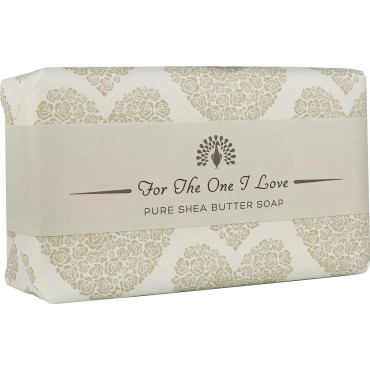 The English Soap Company, Occasions Shea Butter Soap, The One I Love- Rose, Grey Wrap, 200g