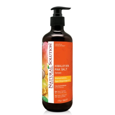 Natural Solution Organic Argan Oil Shampoo, Refreshing, Hydrating & Extra Nourishment, Daily Care For All Hair Types - 17 Oz