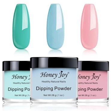 3pcs 28g/Box Multi Colorful Dipping Powder Without Lamp Cure Nails Dip Powder Summer Gel Nail Color Powder Natural Dry (37-40-41)