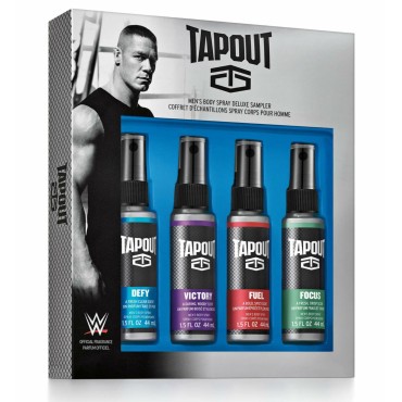 Various Tapout Men's Body Spray 4 Piece Set...