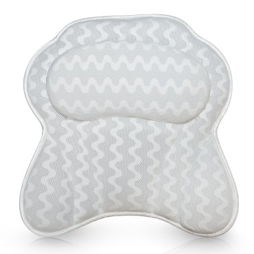 Bath Pillow Bathtub Pillow Back Neck Support Pillo...