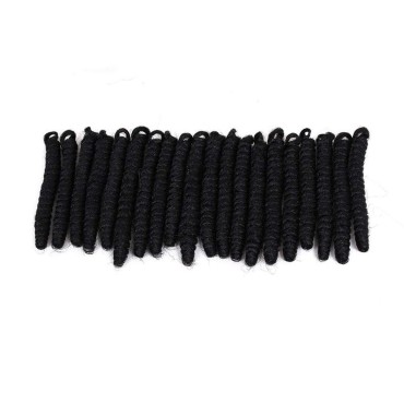 3 Packs Eunice Hair Synthetic Toni Curl Crochet Braids Short Braiding Hair Spiral Curls Jamaican Bouncy Twist Hair Extensions 20 Strands/Pack(20 inch toni, black)