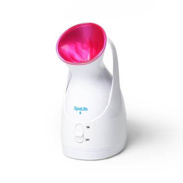 SpaLife Facial Steam Therapy Nano Ionic Warm Mist Facial Steamer - Unclogs Pores - Blackheads