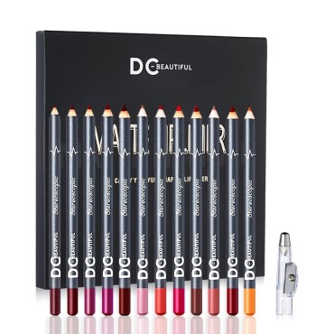 DC-BEAUTIFUL 12Pcs Lot Set 12 Colors Lip Liner Pen...