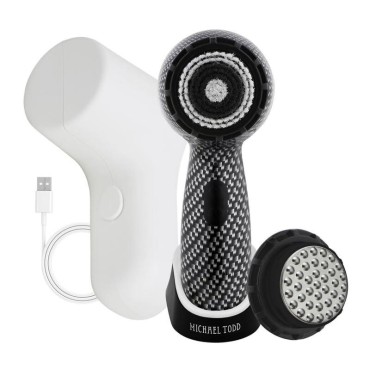 Michael Todd Beauty - Soniclear Petite - Facial Cleansing Brush System - 3-Speeds - Face Cleansing Brush & Exfoliating Face Brush