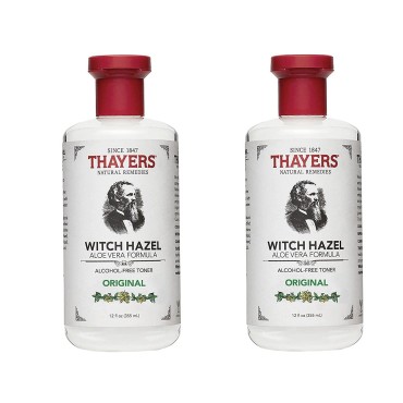 THAYERS Facial Toner, Original Witch Hazel gOjCVF, 12 Fluid Ounce, (Packaging may vary) (Pack of 2)