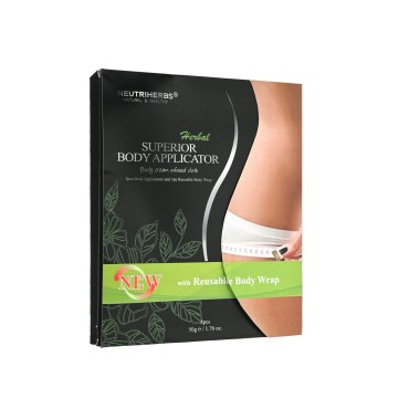 Neutriherbs Body Applicator with Wrap, Effective Nature Formula to Shape, Tone, Firm Body, Works for Belly, Stomach,Legs,Arms,Buttocks (5pcs)
