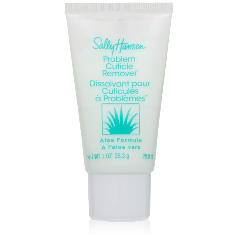 Sally Hansen Problem Cuticle Remover™, Eliminate Thick & Overgrown Cuticles, 1 Oz, Cuticle Remover Cream, Gel, Ph Balance Formula, Infused with Aloe Vera to Soothe and Condition