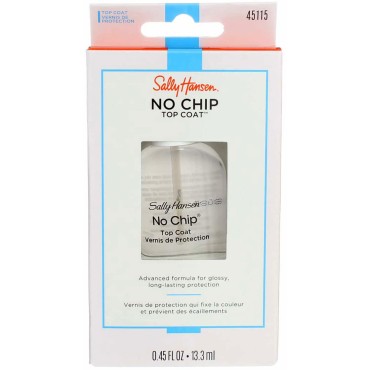 Sally Hansen No Chip Top Coat 0.45 Ounce (13.3ml) (3 Pack)