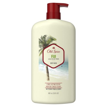 Old Spice Fresher Fiji Scent Body Wash for Men, 30 Fluid Ounce