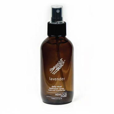 Hemlock Park Bathroom & Toilet Spray | Essential Oils Naturally Stop Odors (Lavender, 4 oz. Spray)