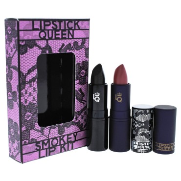 LIPSTICK QUEEN Smokey Lip Women's 2 Piece Kit with Black Lace Rabbit and Mauve Sinner