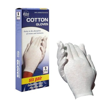 CARA Moisturizing Eczema Cotton Gloves, Small, 6 P...