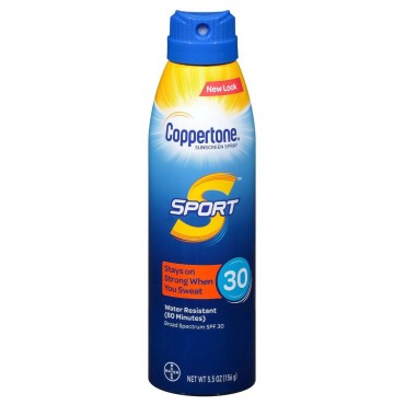 Coppertone Continuous Spf#30 Spray Sport 5.5 Ounce (162ml) (2 Pack)