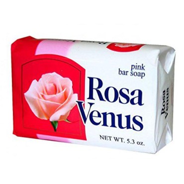 Jabon Rosa Venus Clasico 150 g / 5.29 oz Soap Bar Classic Bathing Natural Mexican smooth soothing gentle scent foaming shower and bath hand choose