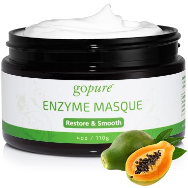 goPure Enzyme Facial Mask - Smooth and Exfoliate the Look of Skin, 4oz.