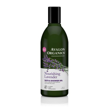 Avalon Organics Bath & Shower Gel Nourishing Lavender, 12 oz