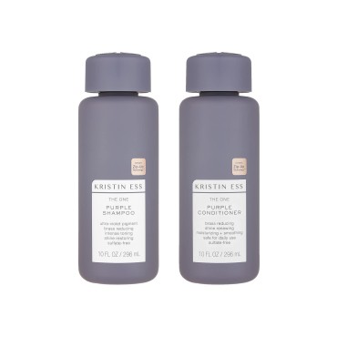 Kristin Ess The One Purple Shampoo and Conditioner Set, 10 fl. oz. each