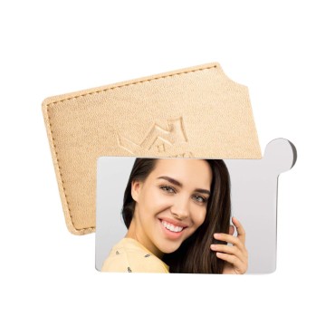 Markha Compact Small Mirror for Purse Pocket Mirror for Women Travel Mirror Unbreakable Gift for Women Girls Bridesmaid Bride Bridal Shower (Gold)