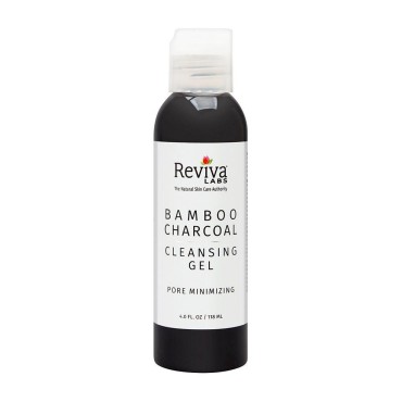 Reviva Labs Bamboo Charcoal Pore Minimizing Cleansing Gel, 4 fl. oz.