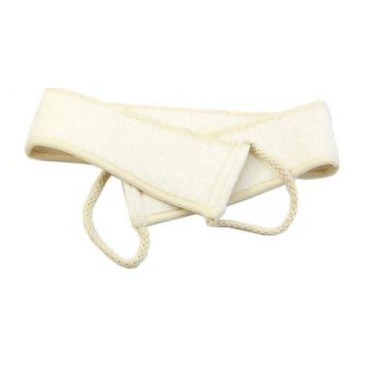 GBM Asheva Natural Loofah Strap, Exfoliating Back Scrubber, Deep Clean & Revitalize Your Skin