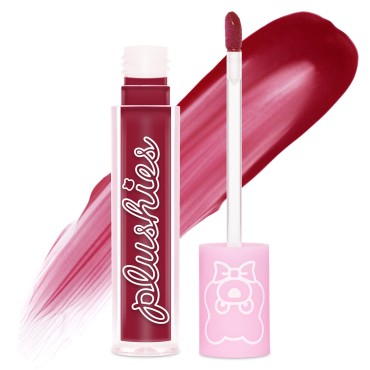 Lime Crime Plushies Soft Matte Lipstick, Blackberry (Sheer Blackberry) - Blackberry Candy Scent - Plush, Long Lasting & High Comfort for All-Day Wear - Talc-Free & Paraben-Free