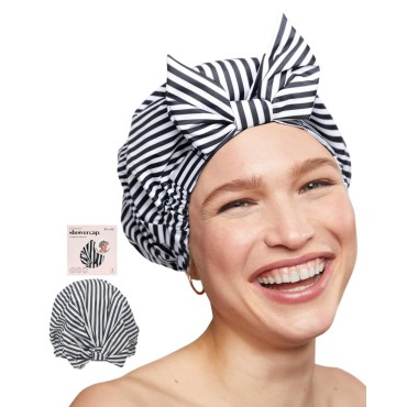 Kitsch Luxury Shower Cap for Women Waterproof - Re...