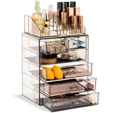 Sorbus Clear Cosmetic Makeup Organizer - Make Up &...