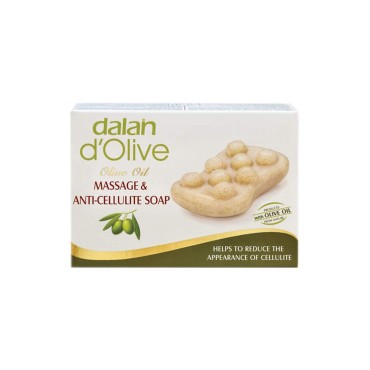 Dalan D'Olive Massage & Anti-Cellulite Bar Soap, White, 5.3 Ounce, 1 Ct