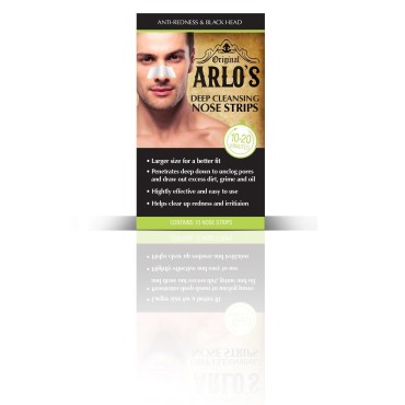 Arlo's Mens Deep Cleansing Nose Strips 10-Count