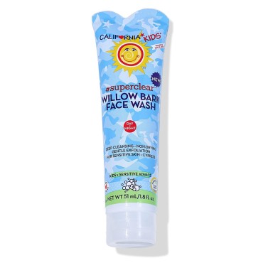 California Kids Acne Face Wash | Gentle Kids Face Wash | Cleans Pores | Exfoliating Face Wash | Adults & Kids Face Wash for Very Sensitive Skin | Salicylic Acid Face Cleanser | 1.8 oz. / 51 mL