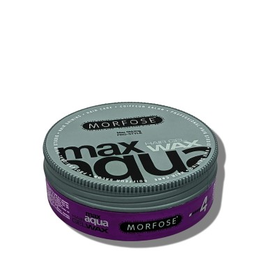 Morfose Max Aqua Hair Gel Wax with Shiny and Strong Flexible 4 Hold, Manage Flyaways, Braids, and Curls, Professional Hair Styling for Women and Men, Papaya Scent, 5.92 fl. oz, (max aqua)