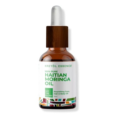 Kreyol Essence - Haitian Moringa Oil 15 Ml - For Face, Hair and Body, 40 Antioxidants, Behenic, Oleic Acid and Vitamin C, For All Skin Types, Not tested on animals, Paraben Free, Natural Ingredients,