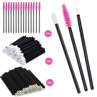 Lemoncy 150 Pieces Disposable Eyebrow Eyelash Masc...