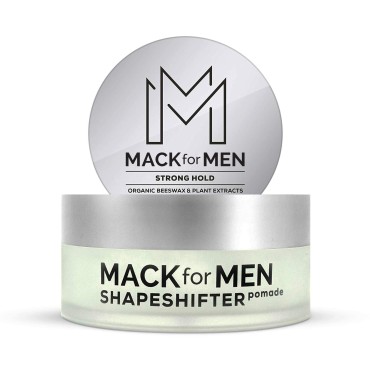 Mack for Men ShapeShifter Premium Hair Pomade for Men, Strong Hold Pomade with Organic Beeswax for Hair, Plant-Based Hair Pomade, 2.5 oz