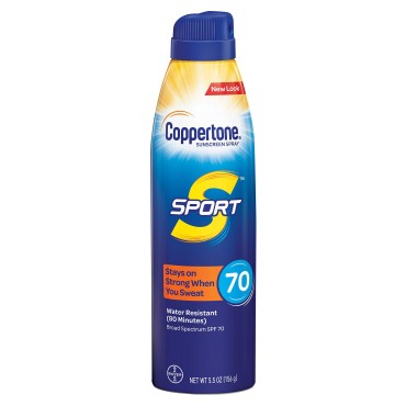 Coppertone Continuous Spf#70 Spray Sport 5.5 Ounce (162ml) (3 Pack)