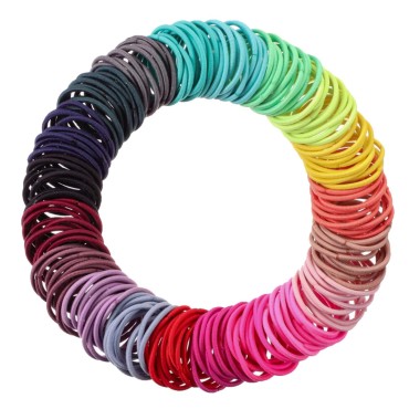 200 pcs Small Hair Ties for Toddlers Girls Multico...