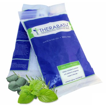 Therabath Refill Paraffin Wax, Provides Therapeutic Relief of Pain Due to Arthritis, Joint Inflammation, Muscle Stiffness or Injury, Eucalyptus Rosemary Mint, 6 1-lb Bags